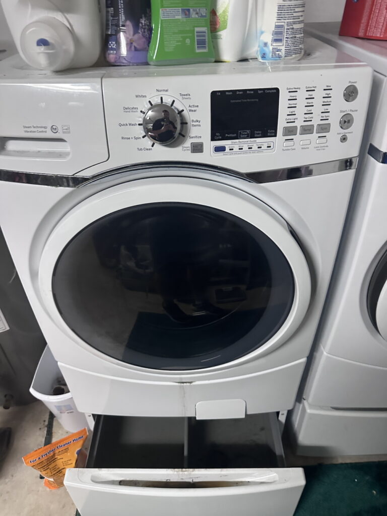 Professional washer repair in Wesley Chapel FL — front-load washing machine service and drum inspection